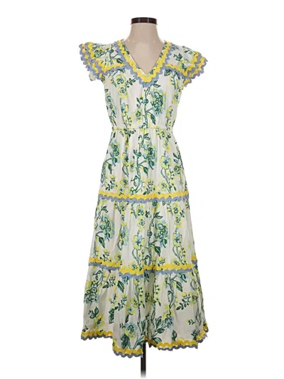 Pre-owned Sail To Sable Casual Dress In Green