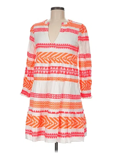 Pre-owned Sail To Sable Casual Dress In Orange