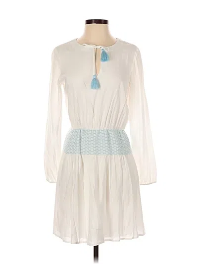 Pre-owned Sail To Sable Casual Dress In White