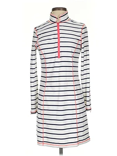 Pre-owned Sail To Sable Casual Dress In White