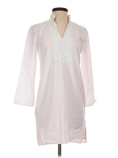 Pre-owned Sail To Sable Casual Dress In White