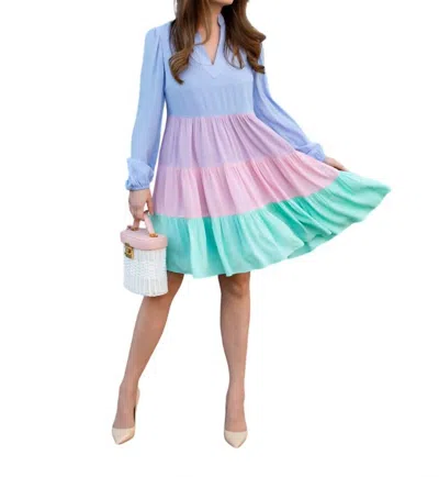 Sail To Sable Charlotte Colorblocked Dress In Multi