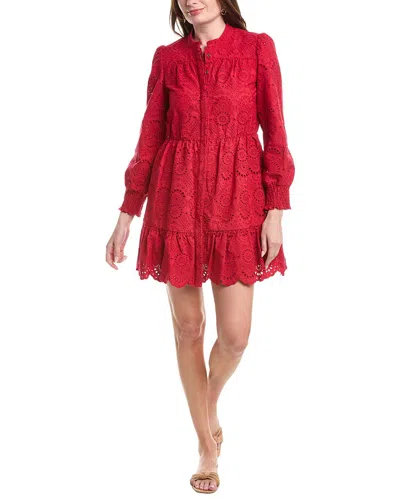 Sail To Sable Cinched Waist Mini Dress In Red