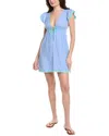 Sail To Sable Cover Up Midi Dress In Blue