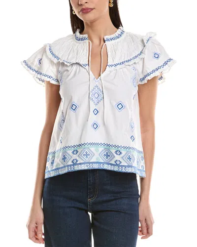 Sail To Sable Embroidered Top In Multi