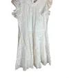 SAIL TO SABLE EYELET DRESS IN WHITE