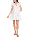 Sail To Sable Eyelet Mini Dress In White