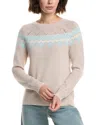 Sail To Sable Fairisle Wool Sweater In Brown