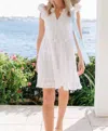 Sail To Sable Floral Eyelet Dress In White In White