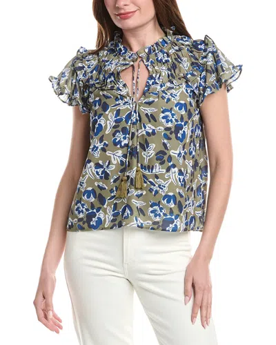 Sail To Sable Flutter Sleeve Top In Transparent