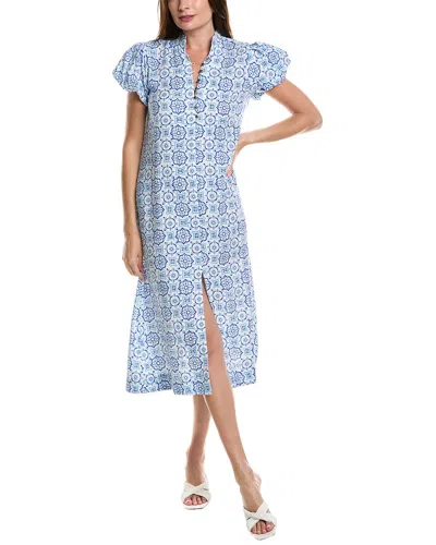Sail To Sable Linen-blend Midi Dress