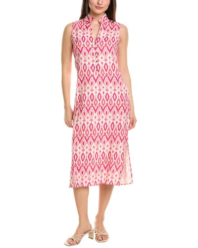 Sail To Sable Linen-blend Midi Tunic In Multi