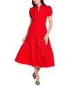 Sail To Sable Midi Dress In Red