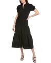 Sail To Sable Midi Dress In Black