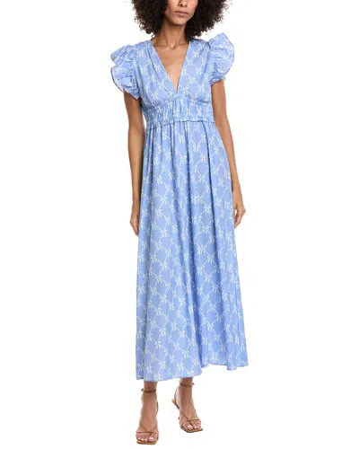 Sail To Sable Midi Dress In Blue