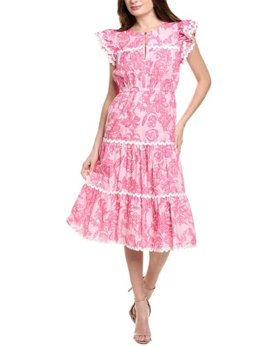 Sail To Sable Midi Dress In Pink