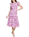 Sail To Sable Midi Dress In Purple