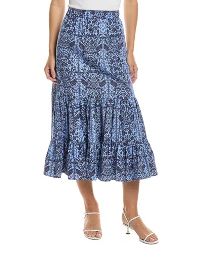 Sail To Sable Midi Skirt In Blue