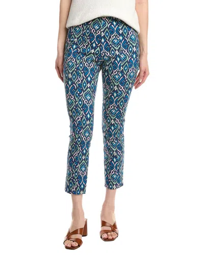 Sail To Sable Printed Stretch Pant In Blue