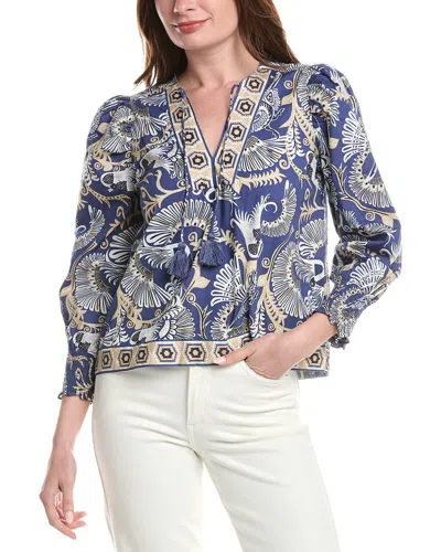 Sail To Sable Puff Sleeve Top In Multi