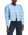 Sail To Sable Quilted Print Jacket In Blue