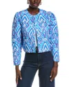 Sail To Sable Quilted Print Jacket In Blue