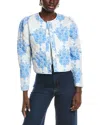 Sail To Sable Quilted Print Jacket In Blue