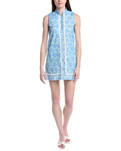 Sail To Sable Ric Rac Mini Dress In Blue