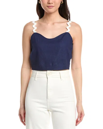 Sail To Sable Ric-rac Top In Blue