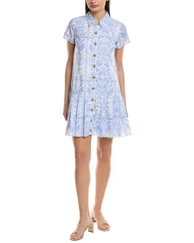 Sail To Sable Ruffle Hem Shirtdress In Multi