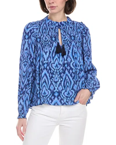 SAIL TO SABLE RUFFLE NECK TOP