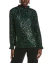 Sail To Sable Sequin Top In Green