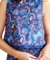 Sail To Sable Sleeveless Zip Top In Aztec Floral In Multi