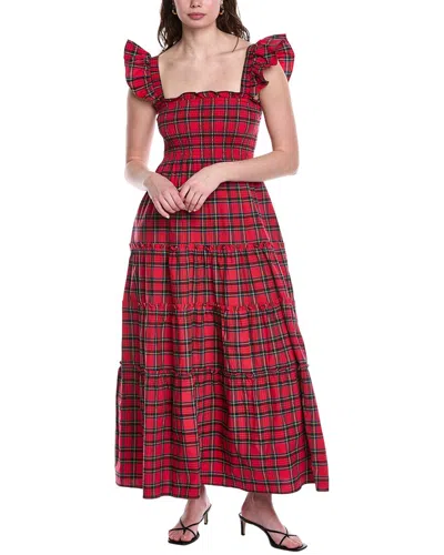 Sail To Sable Smocked Maxi Dress In Red