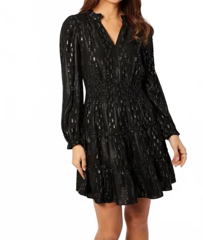 Sail To Sable Ashley Mini Dress In Black In Orange