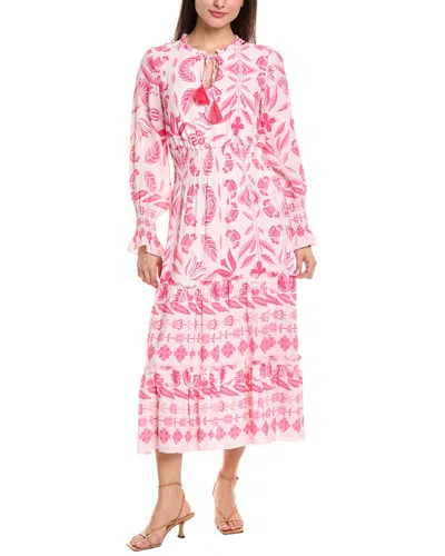 Sail To Sable Smocked Waist Maxi Dress In Pink