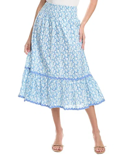 Sail To Sable Smocked Waist Midi Skirt