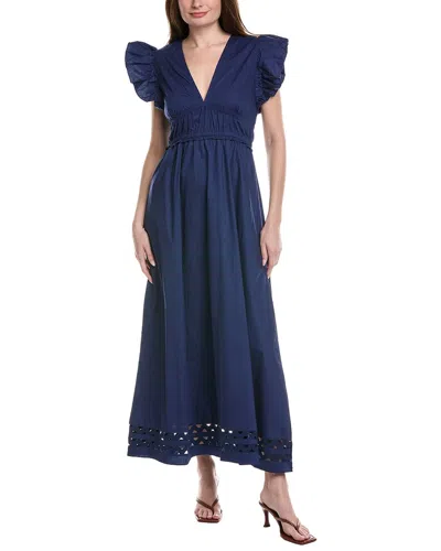 Sail To Sable Solid Maxi Dress In Animal Print