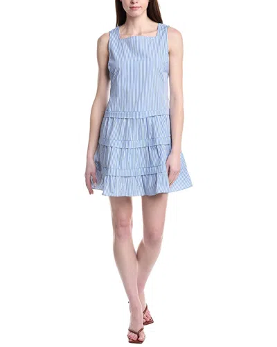 Sail To Sable Square Neck Dress In Blue