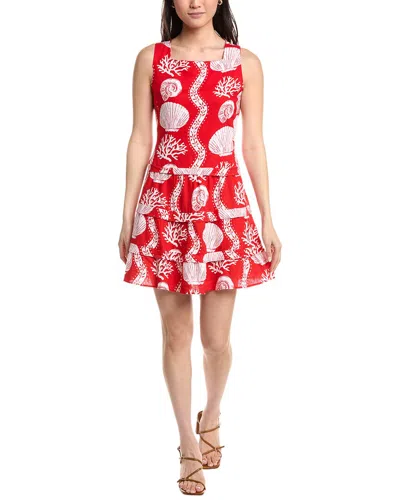 Sail To Sable Square Neck Dress In Red