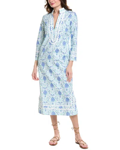 Sail To Sable Tiered Maxi Dress In Blue