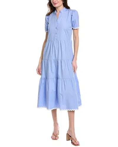 SAIL TO SABLE TIERED MIDI DRESS