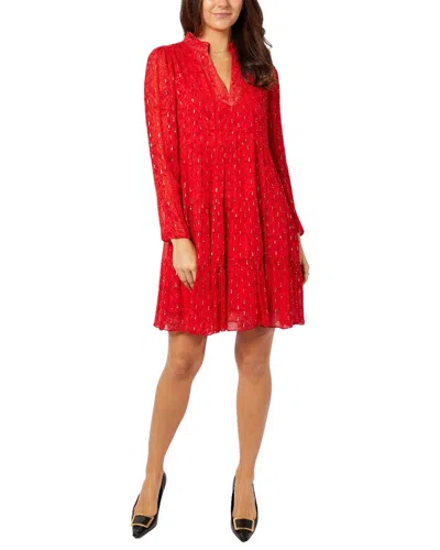 Sail To Sable Tunic Flare Dress In Red