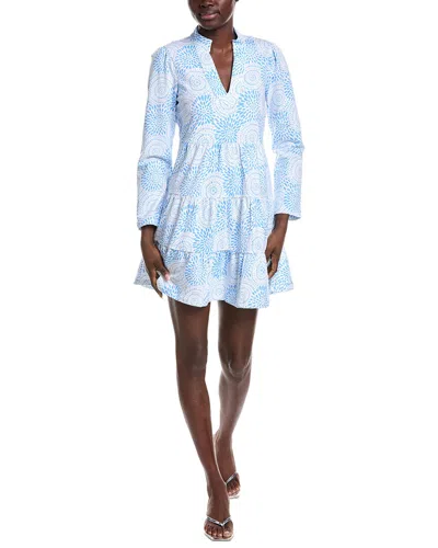 Sail To Sable Tunic Flare Dress In Blue