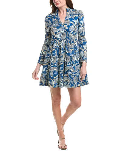 Sail To Sable Tunic Flare Dress In Blue