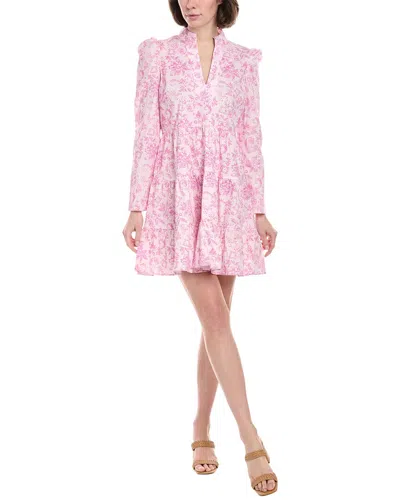 Sail To Sable Tunic Flare Mini Dress In Pink