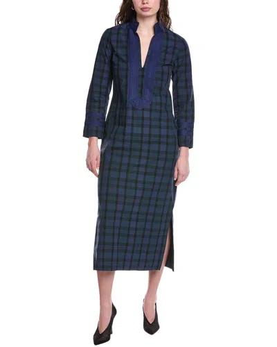Sail To Sable Tunic Midi Dress In Blue