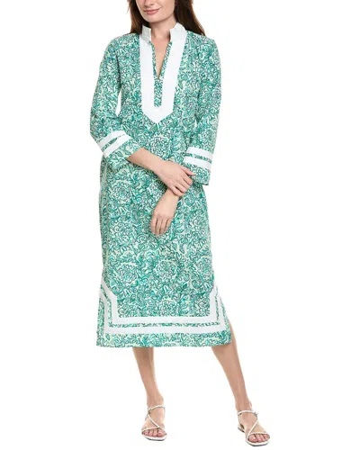 Sail To Sable Tunic Midi Dress In Green