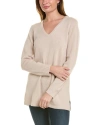 SAIL TO SABLE SAIL TO SABLE V-NECK WOOL TUNIC SWEATER