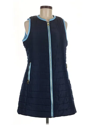 Pre-owned Sail To Sable Vest In Blue